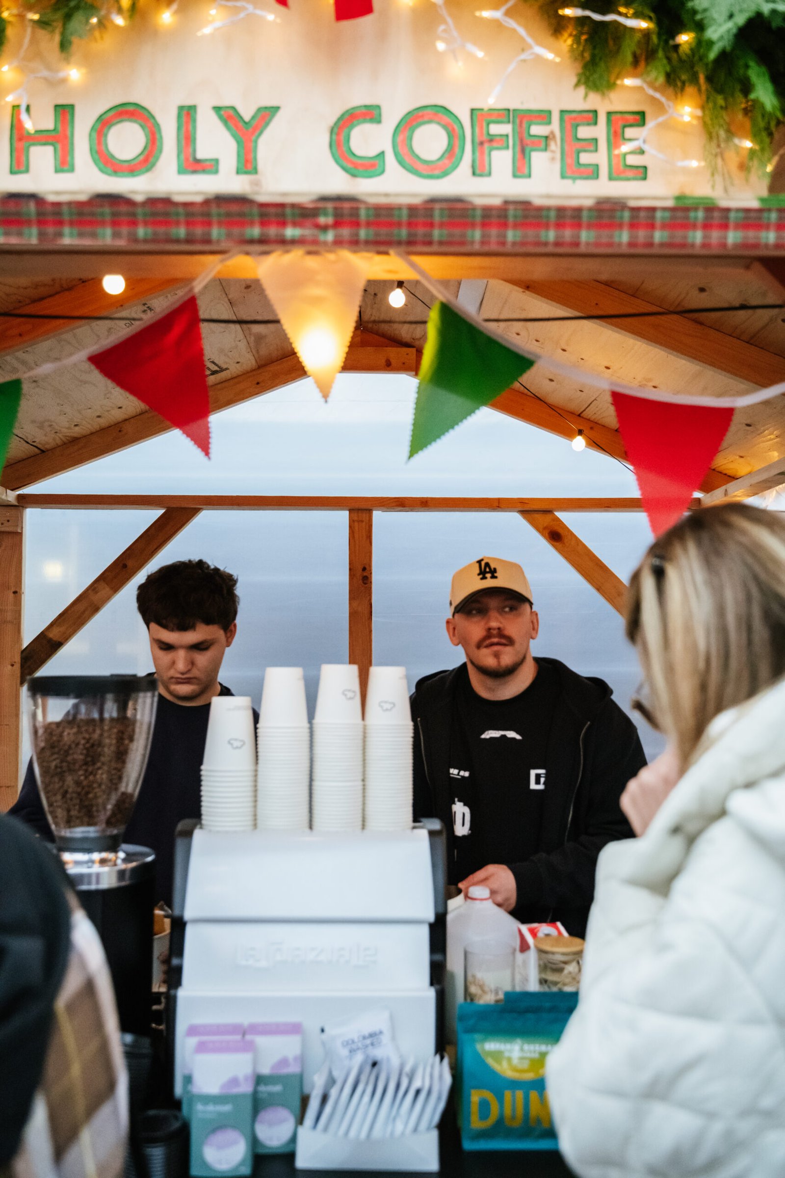 Holiday pop-up with the Holy Coffee team