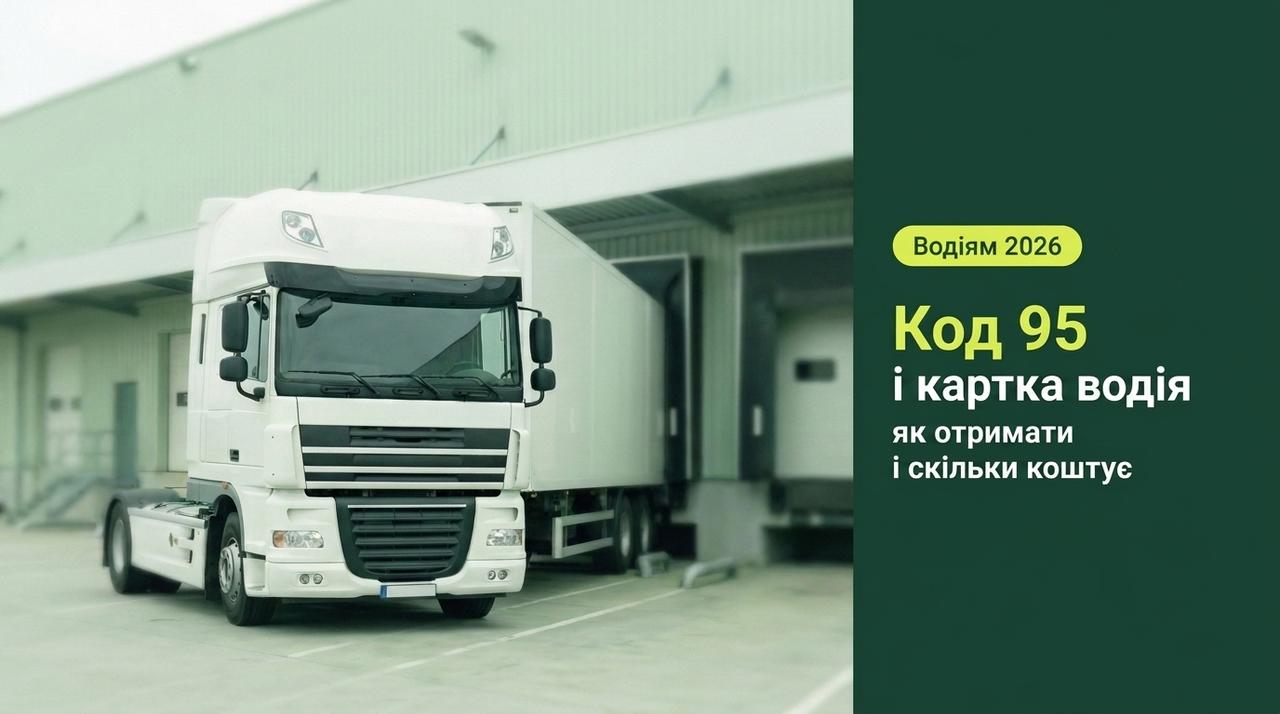 Код 95 і картка водія в Польщі у 2026: як отримати і скільки коштує