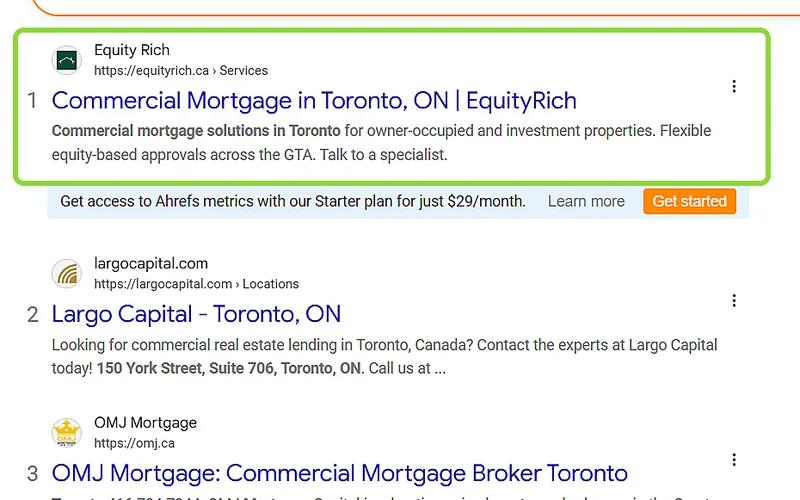 EquityRich first for commercial mortgage Toronto.