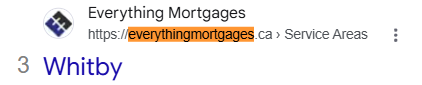 Google result 3 for mortgages whitby: Everything Mortgages