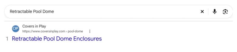 Google result 1: Covers in Play for Retractable Pool Dome