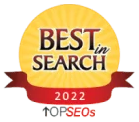 TopSEOs Best in Search 2022 badge