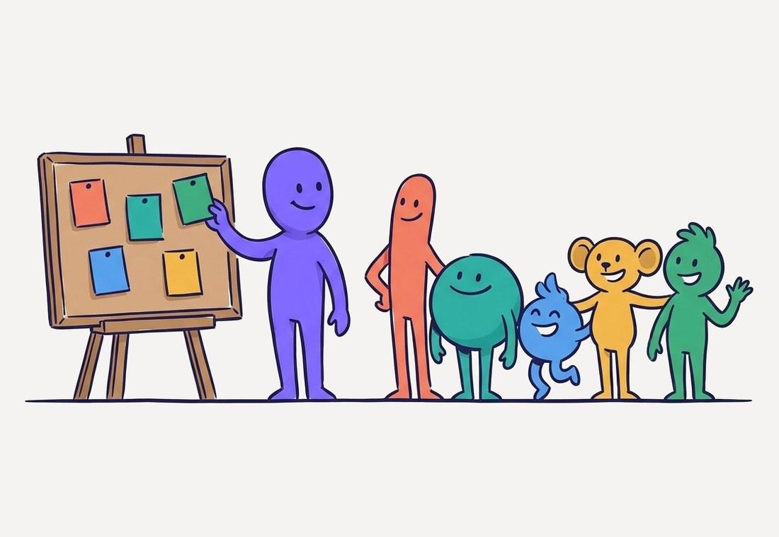 314's AI CMO pinning the agents' cards on a board